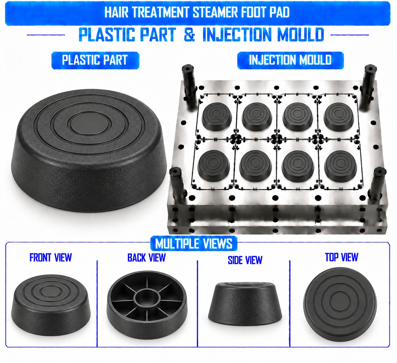 Hair Treatment Steamer Plastic Foot Pad Mould and Moulding Service in Greater Noida | Renovator Appliances Ltd